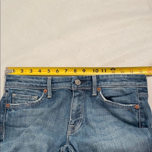 7 for all Mankind Flynt crystal embellished blue bootcut denim jeans 27 - Picture 6 of 12